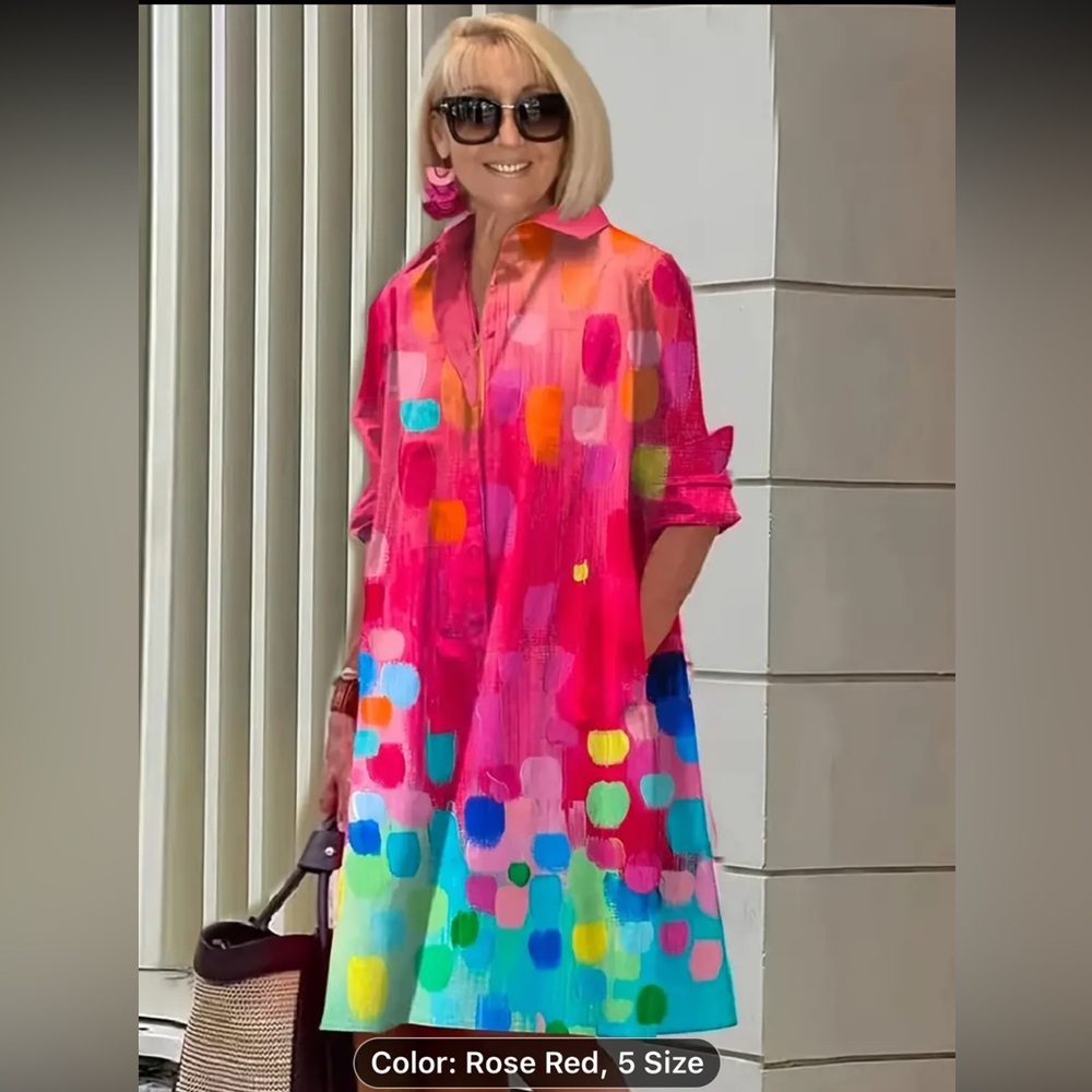 Colorful Midi Dress